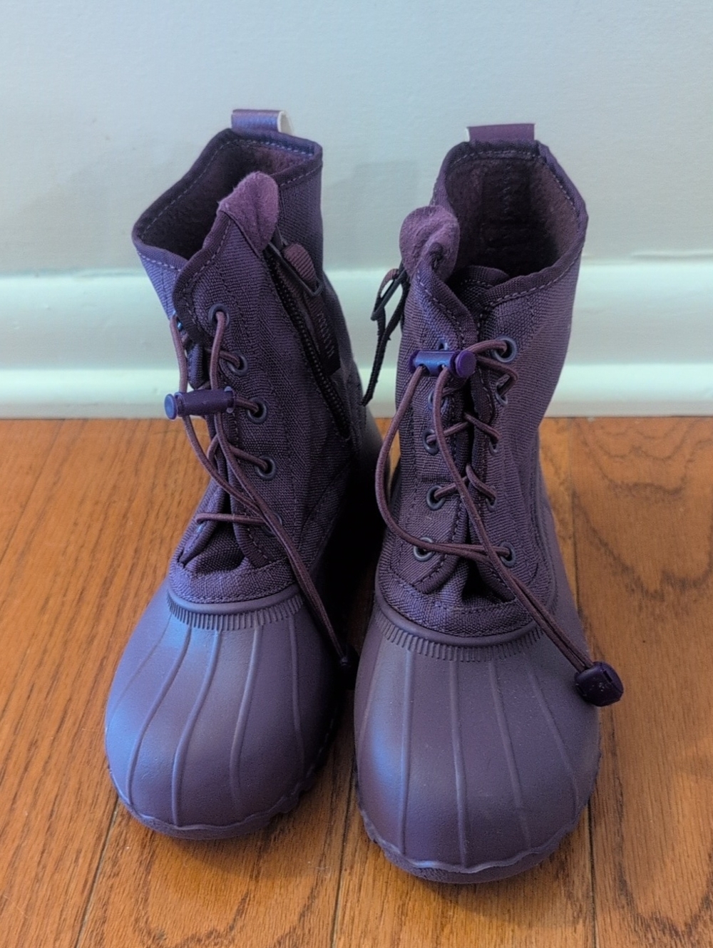 Native Kids Purple Waterproof Duck Boots